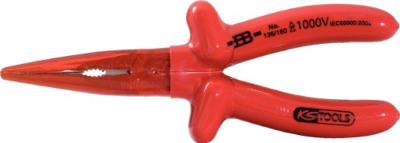 KS Tools 1171717 Platte rondbektang Recht Gereedschapsstaal 160 mm