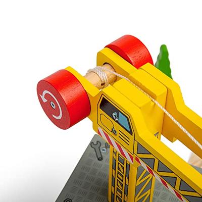 Bigjigs houten rails - hijskraan