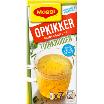 MAGGI Opkikker Drinkbouillon Tuinkruiden 7 x 3,7 g bij Jumbo