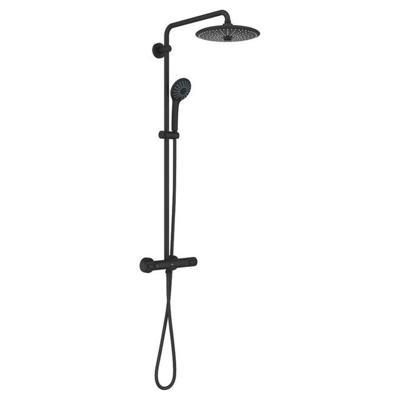 Grohe Vitalio Joy 260 regendoucheset met 6 straalsoorten Ø26cm mat zwart