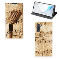 Samsung Galaxy Note 10 Stand Case Bladmuziek - thumbnail