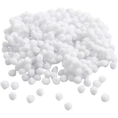Creativ Company Pom-poms, d 5 mm, wit, 550 stuk/ 1 doos