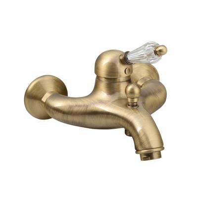 Opbouw Badkraan Sapho Kirké Mengkraan Retro Kristal 1-hendel 11.5 cm Brons Opbouw Badkraan Sapho Kirké Mengkraan Retro Kristal 1-hendel 11.5 cm Brons