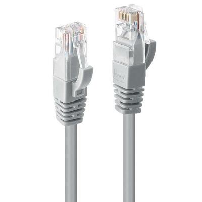 LINDY 48006 RJ45 Netwerkkabel, patchkabel CAT 6 U/UTP 7.50 m Grijs Met anti-kniktule 1 stuk(s)