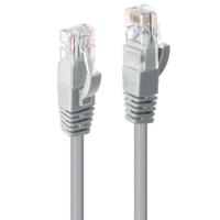 LINDY 48006 RJ45 Netwerkkabel, patchkabel CAT 6 U/UTP 7.50 m Grijs Met anti-kniktule 1 stuk(s) - thumbnail