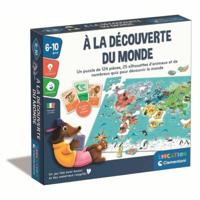 Clementoni - Puzzel om de wereld te ontdekken - Met activiteiten, uitdagingen, loterij en onderzoeksspel - Vanaf 6 jaar - thumbnail
