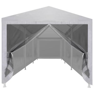 Partytent met 8 mesh zijwanden 9x3 m - thumbnail