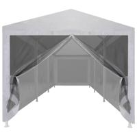 Partytent met 8 mesh zijwanden 9x3 m - thumbnail