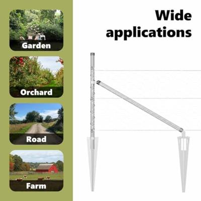 VidaXL Afrasteringspaal zilver 25 x 0,5 m (50 mm gaas) staal VidaXL Afrasteringspaal zilver 25 x 0,5 m (50 mm gaas) staal