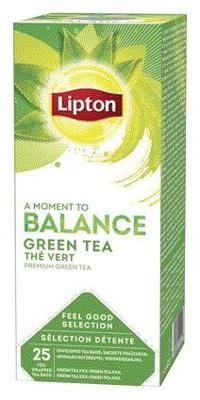 Thee lipton balance green tea 25x1.5gr | 6 stuks
