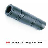 Pro Grip Handvat sportief lang met snijrand - zwart (per stuk) - thumbnail