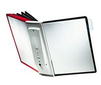 Durable Wandhouder | 10 zichtpanelen | zwart/grijs polyamide | met profielframef. | 1 stuk - 563122 563122 - thumbnail