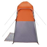 Douchetent 2-persoons waterdicht grijs en oranje - thumbnail