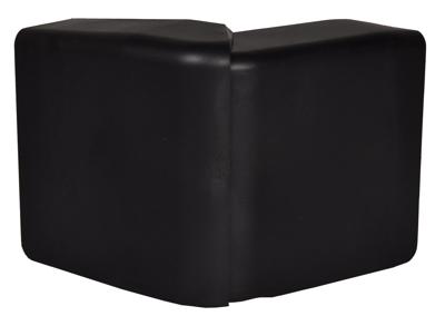 Electro Plint buitenhoek verstelbaar Zwart 55mm