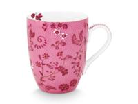 Pip Studio Mok Groot Jolie Bloemen Roze - thumbnail