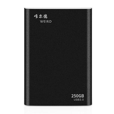 WEIRD 250GB 2 5 inch USB 3 0 High-speed transmissie metalen shell ultradun licht Solid State mobiele harde schijf (zwart) WEIRD 250GB 2 5 inch USB 3 0 High-speed transmissie metalen shell ultradun licht Solid State mobiele harde schijf (zwart)