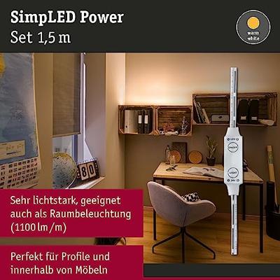 Paulmann SimpLED 78955 LED-strip complete set Met connector (male) 24 V 1.5 m Warmwit 1 stuk(s) Paulmann SimpLED 78955 LED-strip complete set Met connector (male) 24 V 1.5 m Warmwit 1 stuk(s)