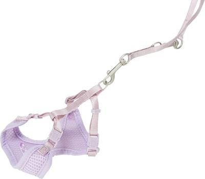 TRIXIE JUNIOR PUPPYTUIG SOFT MET RIEM LILA 26-34X1 CM / 2 MTR - thumbnail