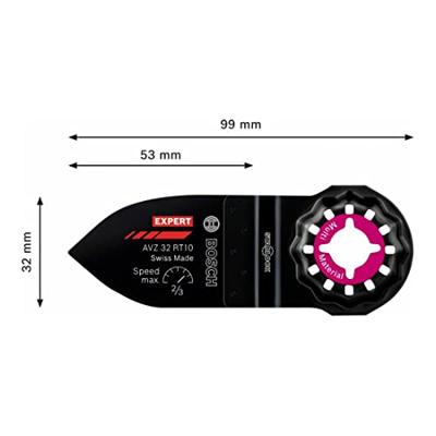 Bosch Accessoires Expert Sanding Finger fijn AVZ 32 RT10 multitoolschuurblad 32 x 50 mm - 1 stuk(s) - 2608900039