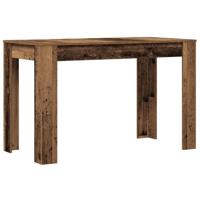 Eettafel 120x60x76 cm bewerkt hout oud houtkleurig - thumbnail