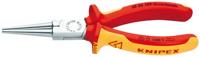 Knipex 30 36 160 Langbektang Verchroomd Ronde Bek 160mm VDE - thumbnail