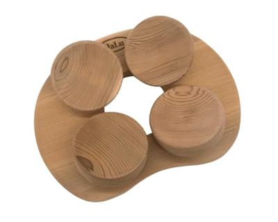 Halu ergonomische hoofdsteun voor Sauna - Rond - Red Cedar Halu ergonomische hoofdsteun voor Sauna - Rond - Red Cedar