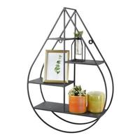 LOFT42 Wally Wandrek Druppel - Metaal - Mat Zwart - 50x70x15 - thumbnail