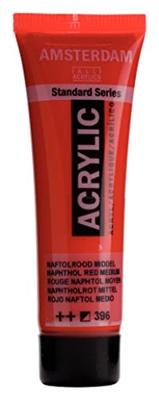Royal Talens Amsterdam Standard Series Acrylverf Tube 20 ml - Naftolrood Middel 396