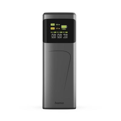 Hama High Power Powerbank 20000 mAh USB PD 3.0, Quick Charge 3.0 Li-ion USB-C, USB-A Grijs Statusweergave