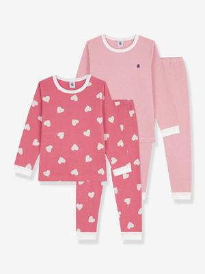 Set van 2 pyjama's katoen PETIT BATEAU wit