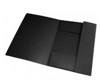 Elastomap oxford top file a4 3 kleppen 390gr zwart - thumbnail