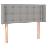 Hoofdbord LED 83x16x78/88 cm stof lichtgrijs - thumbnail