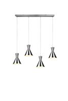 Trio HanglampEnzo Beam 4-lichts RVS - R30784007 - thumbnail