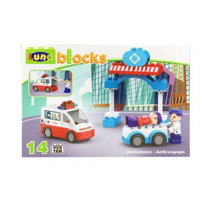 Luna blokkenset ambulance 14 delig Luna blokkenset ambulance 14 delig