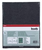 kwb 830408 Schuurpapier Korrelgrootte (num) 80 (l x b) 280 mm x 230 mm 5 stuk(s) - thumbnail