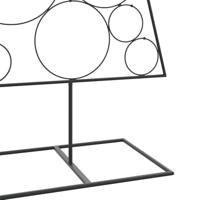 Kerstdecoratie kerstboom 180 cm metaal zwart - thumbnail