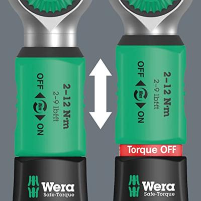 Wera Safe-Torque A 2 draaimomentsleutel met 1/4" zeskantaandrijving, 2-12 Nm, 2-12 Nm - 05075801001 Wera Safe-Torque A 2 draaimomentsleutel met 1/4" zeskantaandrijving, 2-12 Nm, 2-12 Nm - 05075801001
