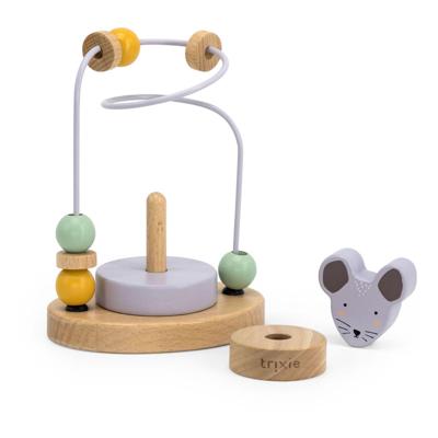 Trixie houten motoriekspiraal - mrs. mouse Trixie houten motoriekspiraal - mrs. mouse