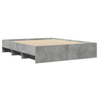 Bedframe zonder matras 160x200 cm spaanplaat betongrijs - thumbnail