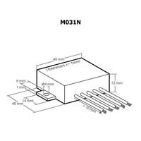 Kemo M031N Mono-versterker Module 5 V/DC, 6 V/DC, 9 V/DC, 12 V/DC 3.5 W - thumbnail