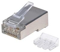 Intellinet Intellinet verpakking van 90 stuks Cat6A modulaire RJ45-stekkers STP 3-voudige klem voor massieve draad 90 stekkers in pot 790680 Krimpcontact - thumbnail