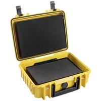 B & W International Transportkoffer voor accupacks BATTERY.CASE 908.08 (b x h x d) 270 x 215 x 105 mm Geel/zwart (reflecterend) PP.41.Y.908 - thumbnail