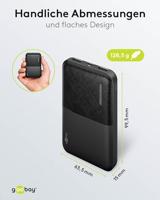 Goobay 64961 powerbank Lithium-Polymeer (LiPo) 5000 mAh Zwart - thumbnail
