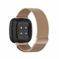 Fitbit Versa 3/4 & Sense 1/2 milanese bandje - Large - Champagne goud - thumbnail