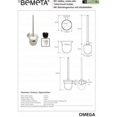 Toiletborstelhouder Sapho X-Round Hangend 11x39 cm Chroom / Melkglas Sapho Toiletborstelhouder Sapho X-Round Hangend 11x39 cm Chroom / Melkglas Sapho