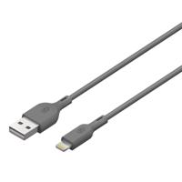 GP GPCBCl1NGYUSB160 USB-laadkabel USB 2.0 USB-A stekker, Apple Lightning stekker 1.00 m Grijs - thumbnail
