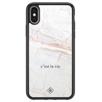 iPhone X/XS glazen hardcase - C'est la vie - thumbnail