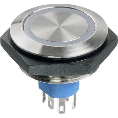 APEM AV5V022000074BK AV5V022000074BK Vandalismebestendige druktoets 30 V/DC 1 A 1x uit/(aan) Moment Groen (Ø x h) 36 mm x 24 mm IP67 1 stuk(s)