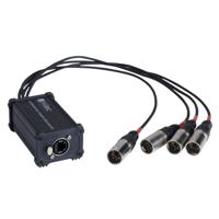 Hilec BOXRJ4XM5 breakout box van rj45 naar 5-pin XLR male voor DMX of audio - thumbnail