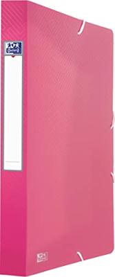 Oxford Urban elastobox uit PP, formaat 24 x 32 cm, rug van 4 cm, geassorteerde transparante kleuren